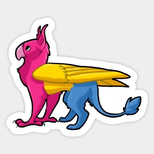 Pansexual Pride Gryphon Sticker